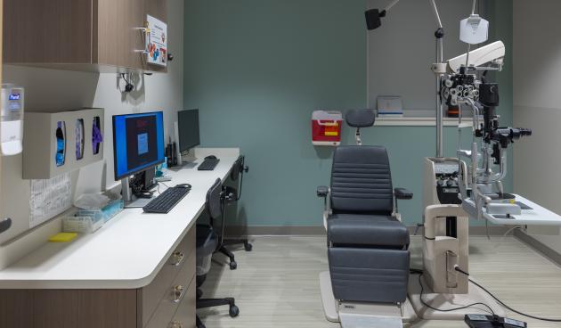 A VHP Community Vision Center Exam Room