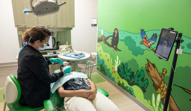 VHP Community Smiles Registered Hygienist and Patient